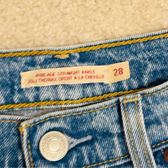Levi’s Ribcage Straight Ankle Denim Jeans SZ 28 - Picture 11 of 13